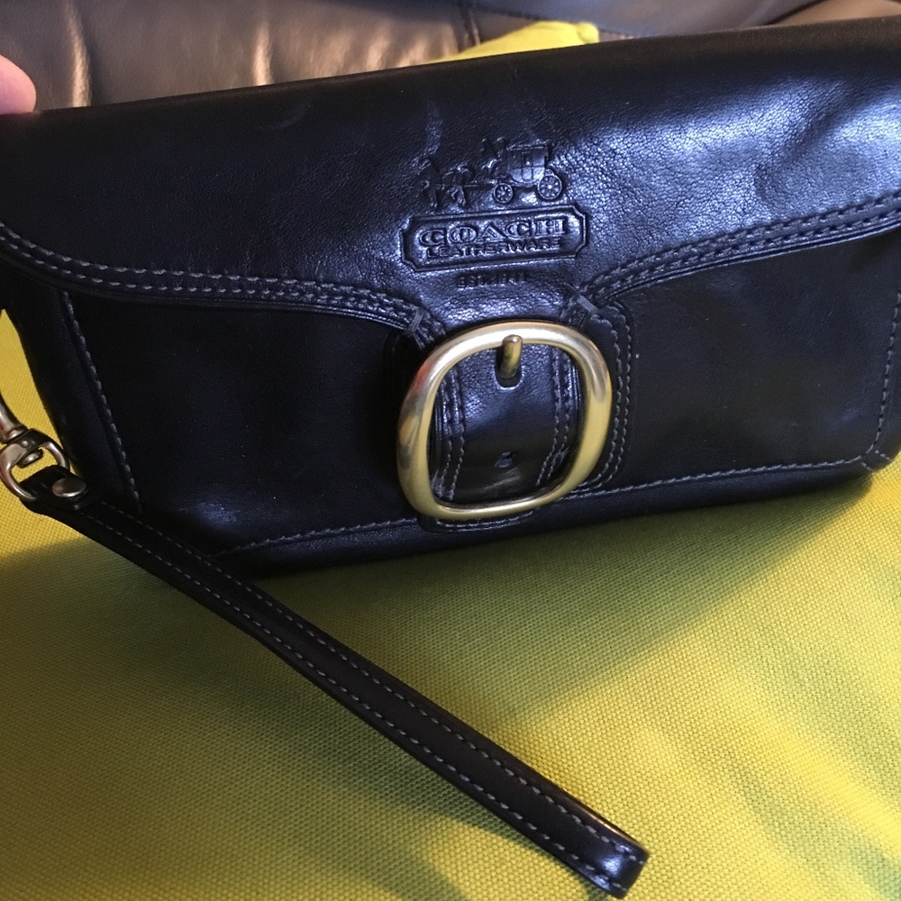 Coach Leather wristlet